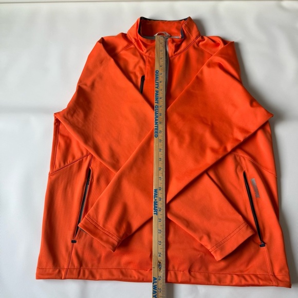 Gore Orange Quarter-Zip Men's high visibility wind breaker pullover jacket large - Picture 9 of 13